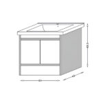 Ormaric 65 ATHENA LINNI sonoma - Slika 2