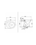 Wc šolja IDEAL STANDARD VASO simplon - Слика 2