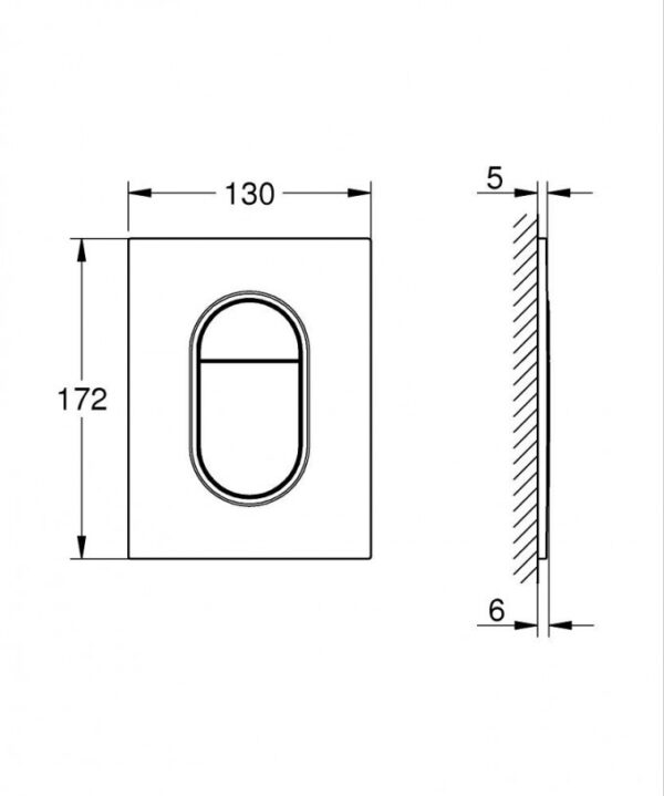 Taster GROHE ARENA COSMOPOLITAN S brushed - Слика 3