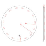 Ogledalo 8234-H LED LINNI fi70 - Слика 2