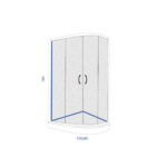 LINNI tuš kabina ASYMMETRIC - Слика 2