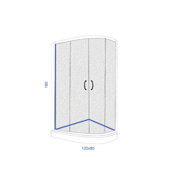 LINNI tuš kabina ASYMMETRIC - Слика 2