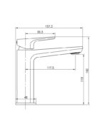 Baterija za lavabo E500 bakar - Slika 2