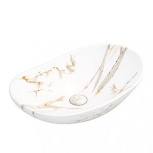 Lavabo nadgradni MINOTTI ovalni calacata