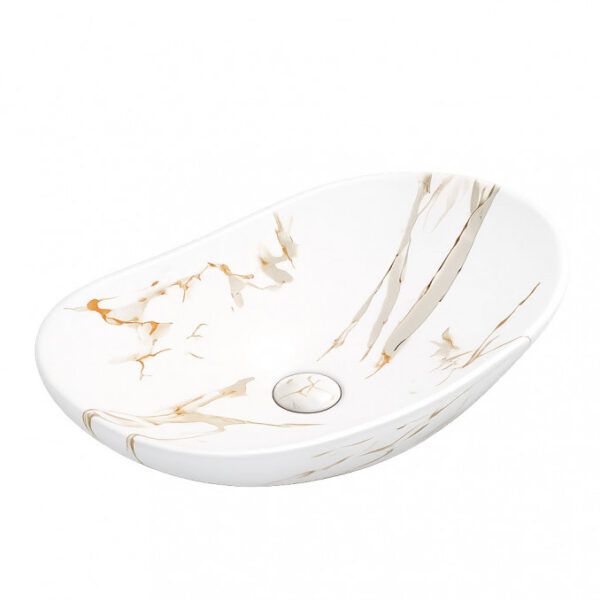 Lavabo nadgradni MINOTTI ovalni calacata - Slika 1