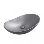 Lavabo nadgradni MINOTTI ovalni dark grey