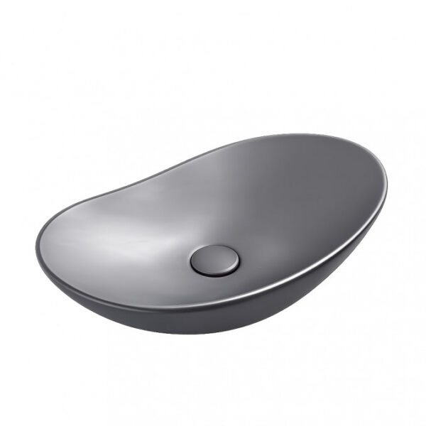 Lavabo nadgradni MINOTTI 615x360x155 dark grey Lavabo nadgradni MINOTTI ovalni dark grey - Slika 1