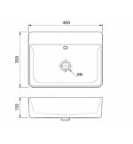 Lavabo COPEN 400x350x150 - Slika 2