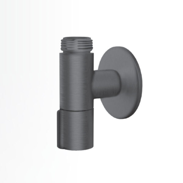 Ugaoni ventil sa priključkom 1/2" gun metal - Slika 1