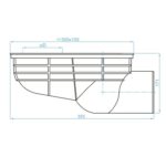 Olučnjak bočni izlaz DN110, SLAB000 - Slika 2